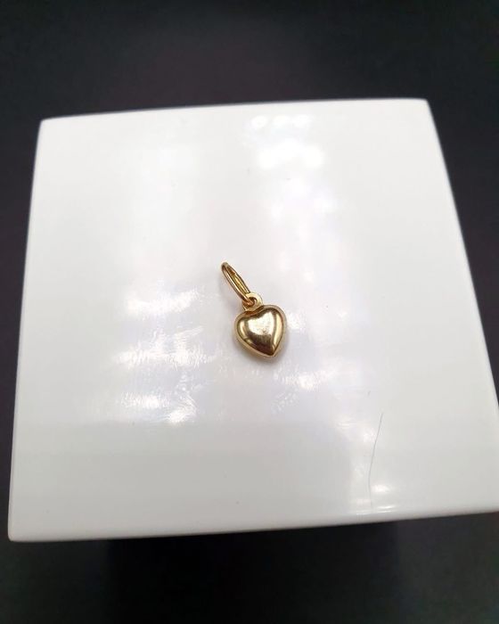 Złota Zawieszka Serduszko