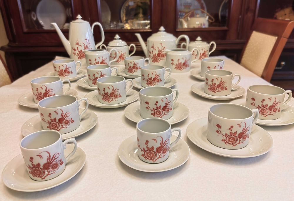 Serviço de Chá Eva Portugal (12 Pessoas) + Extras Café - 26 Peças