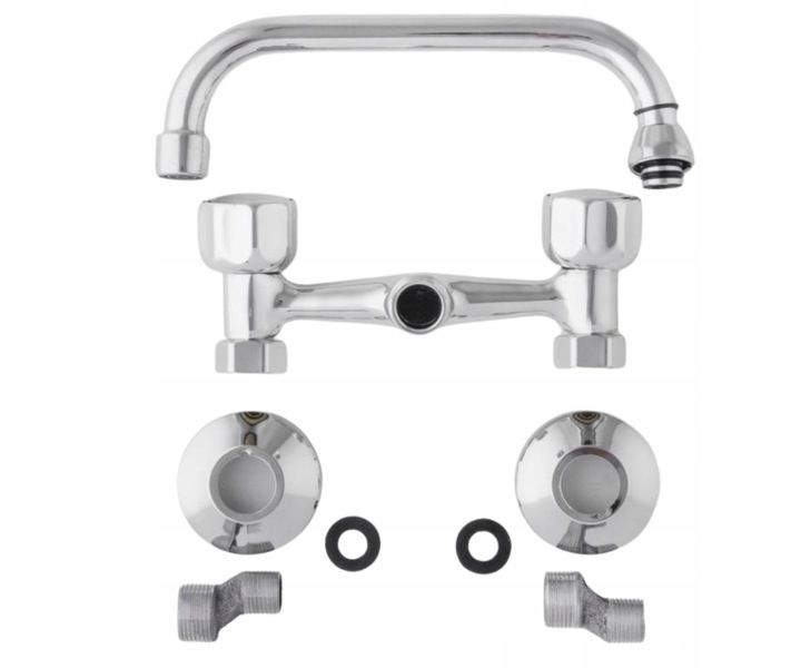 Bateria Kuchenna Ścienna Kran Obrotowa Wylewka Do Zlewu Retro Klasyk