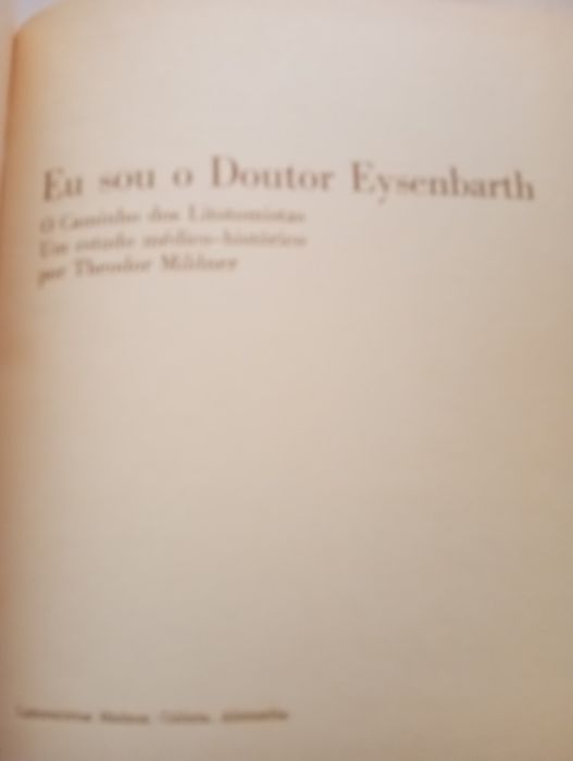 Eu sou o Doutor Eysenbarth