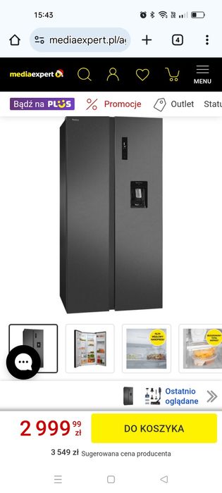 Lodówka Amica FY5139.3DFBXI