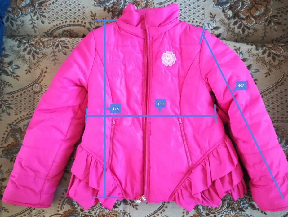 Зимняя курточка с комбинезоном на девочку