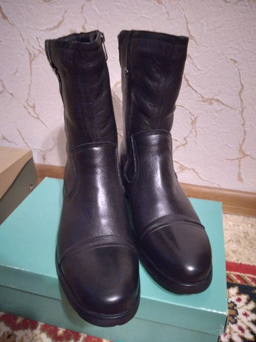 Кожаные зимние сапоги мужские. Новые!!!