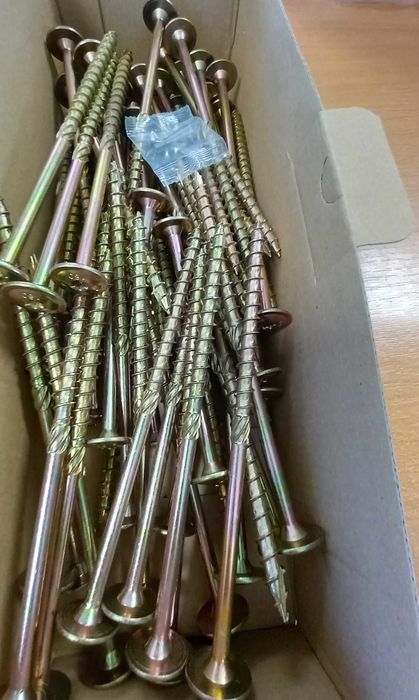 Wkręty ciesielskie 8x160 mm, łeb talerzykowy, torx T40  do drewna