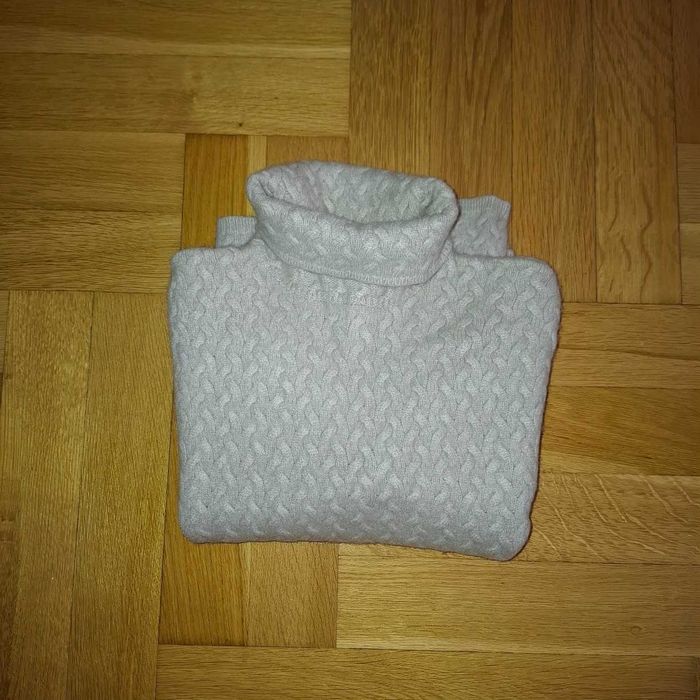 Kaszmir vintage golf S szary warkocze