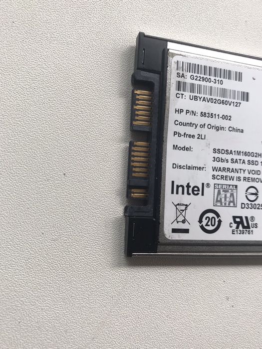 Жесткий диск ssd 160GB 3GB/s MLC Micro SATA 1.8"