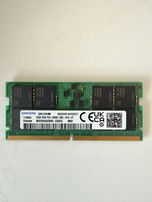 Оперативна памʼять  SAMSUNG 4800  32Gb DDR5 SODIMM