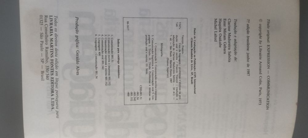 Livro Usos da linguagem