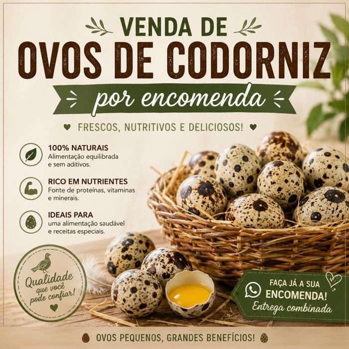 Ovos galinha e codorniz