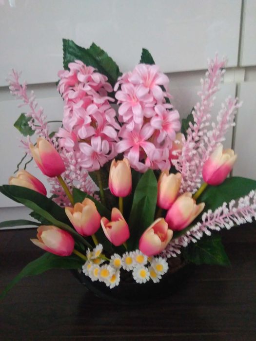 Komplet na cmentarz obciążony-stroik i bukiet