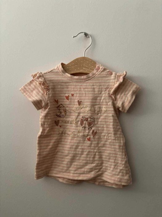 Bluzka Coccodrillo r. 68 cm koszulka krótki rękaw t-shirt zapinana