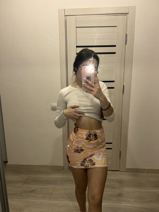 Юбка мини яркая