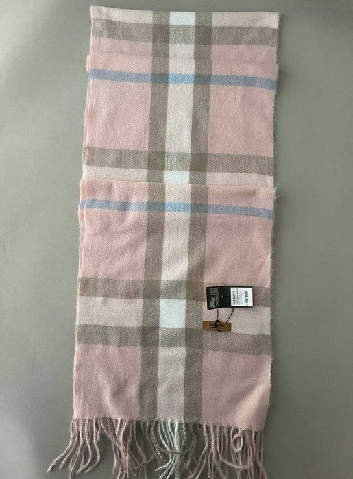 ШарФ Burberry в клітинку рожевий