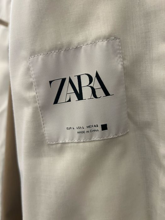 Męski płaszcz trench ZARA L