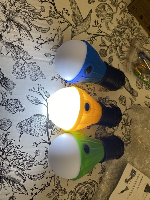 Lampka Turystyczna żarówka LED NA BATERIE 3 szt