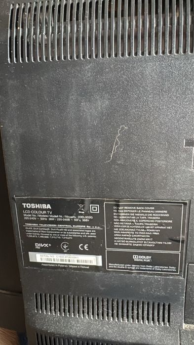 Telewizor Toshiba 23EL933G 2012 rok
