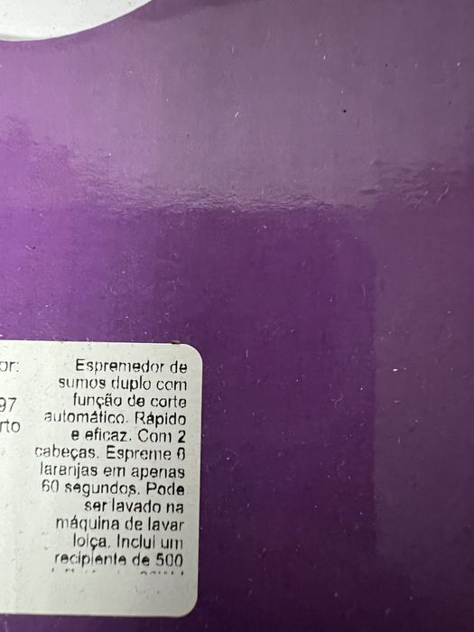 Centrífugadora dupla nova na embalagem