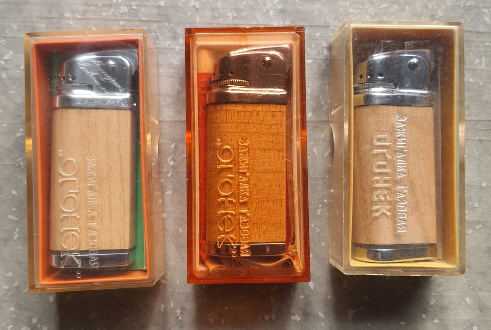 Запальнички, зажигалки ОГОНЕК