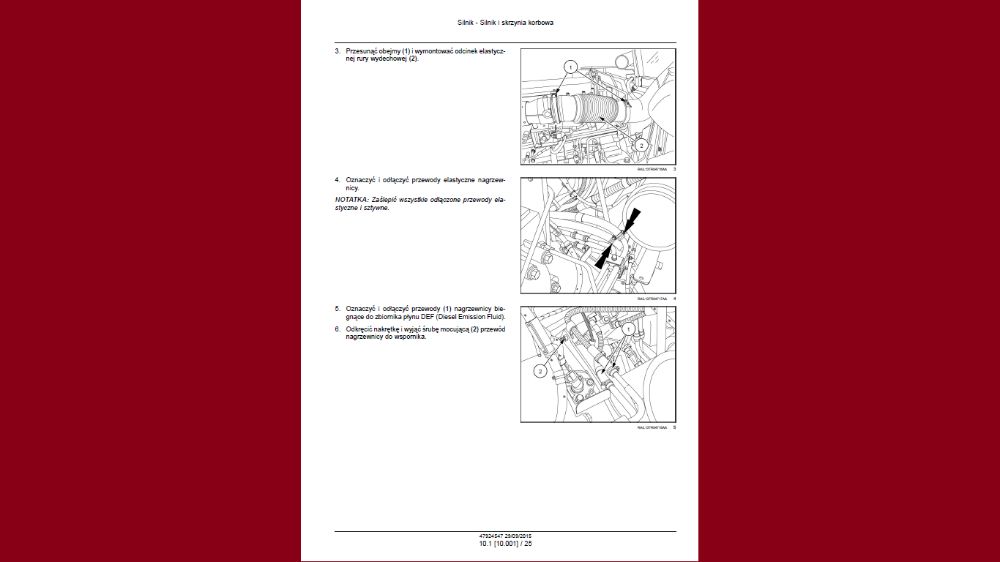 CASE STEIGER 370, 420 , 470 , 500, 540 ,580, 620 instrukcja napraw PL