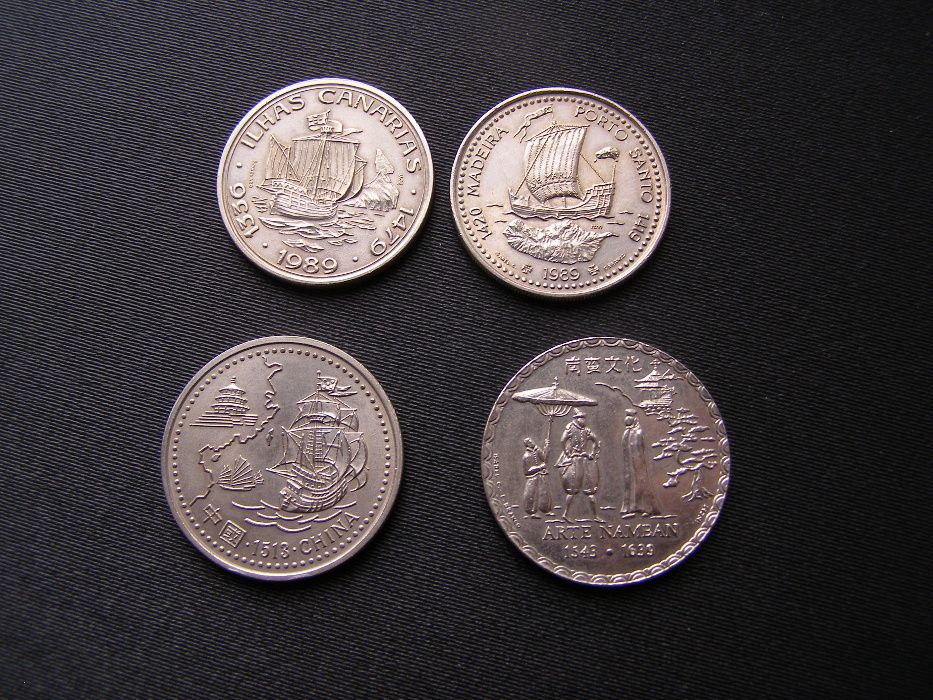 moedas comemorativas escudos - várias