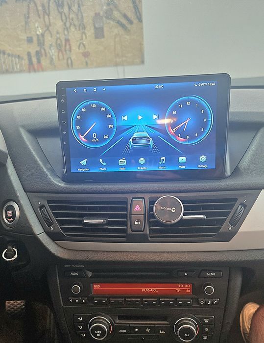 Entregas grátis Zona Grande Porto Rádio Android 14 BMW X1 E84 (Novo)