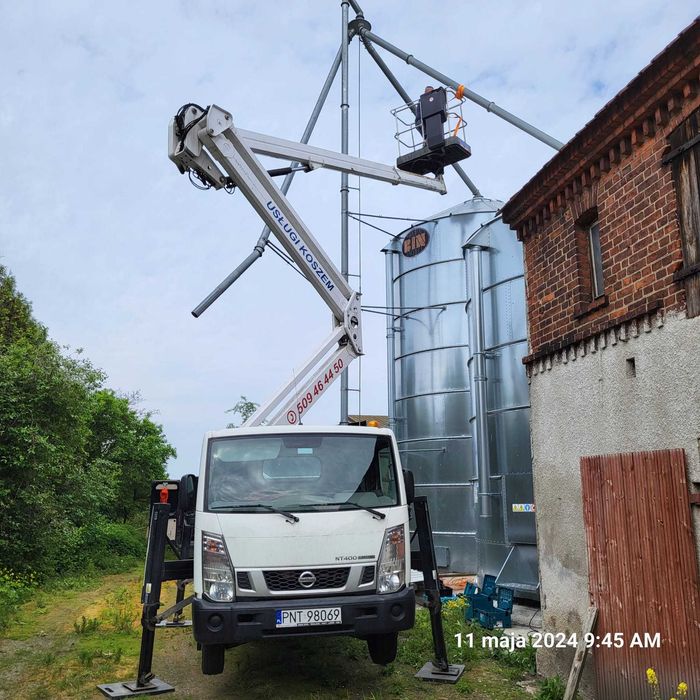 usługi podnośnikiem koszowym Podnośnik koszowy