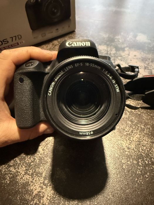 Canon EOS 77d kit is (18-55)
