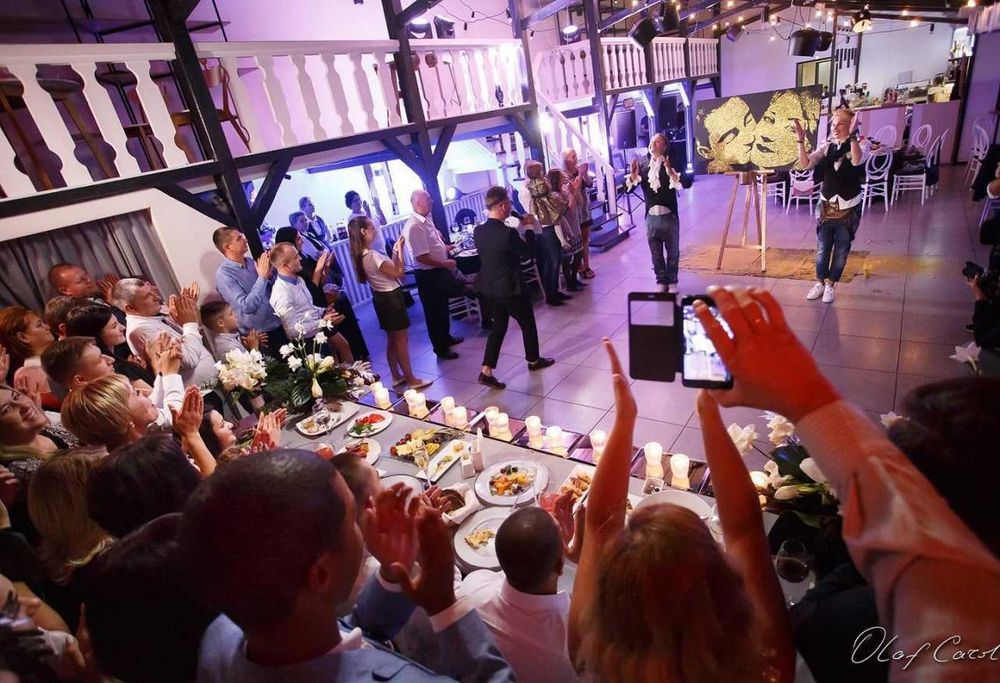 Танцюючий художник/Золота пил/Шарж по фото/Портрет з фото