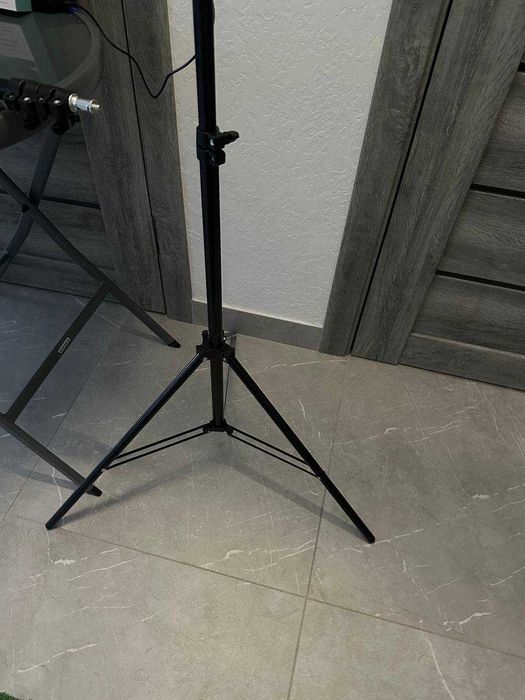 Кільцева ЛАМПА + ШТАТИВ 2 метри! Працює без світла від павербанку!