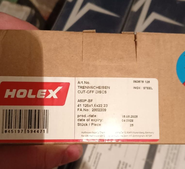 Tarcze tnące Holex