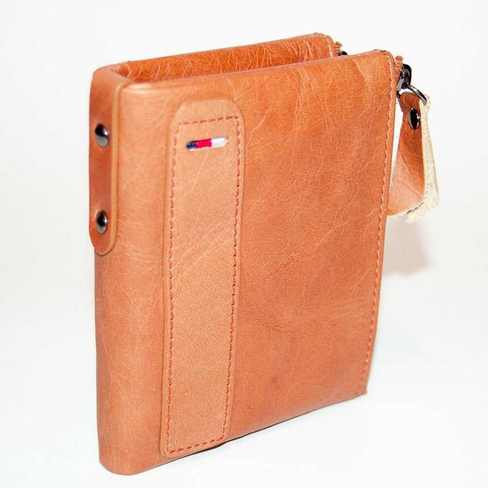 Стильний чоловічий гаманець світло коричневого кольору 202501-004