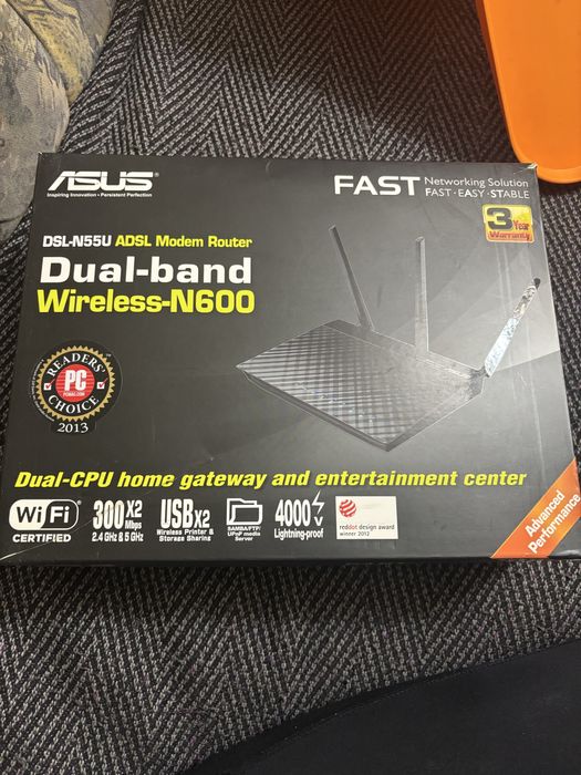Роутер- модем двухдиапазонный  DSN-N55U ASUS