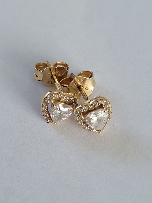 Золоті сережки від Пандори G 585 проба