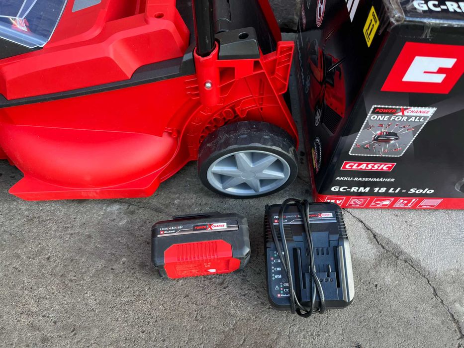 Газонокосарка акумуляторна Einhell GE-CM 18/32Li (АКБ 4.0А + ЗП)