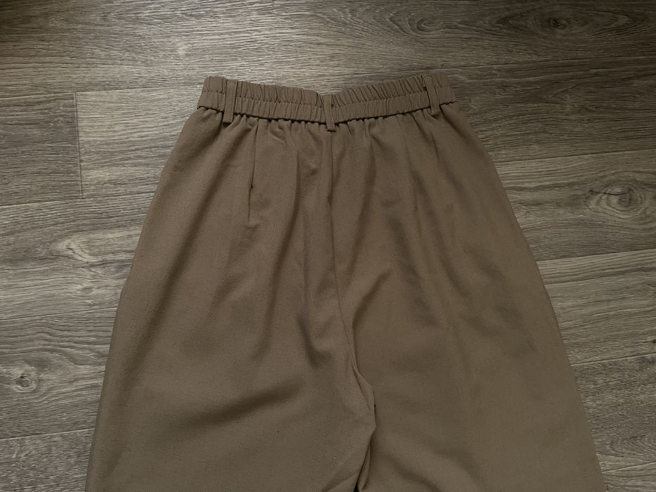 Лляні коричневі штани