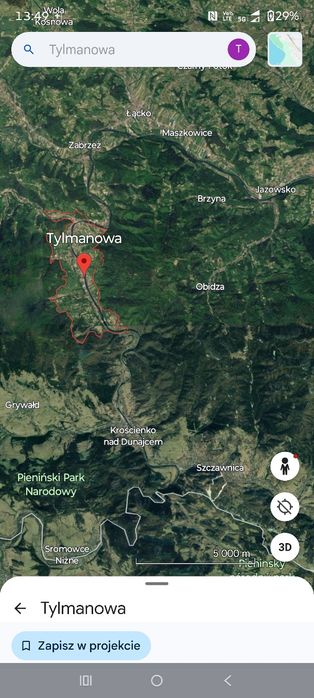 Działka w górach, Tylmanowa, widokowa