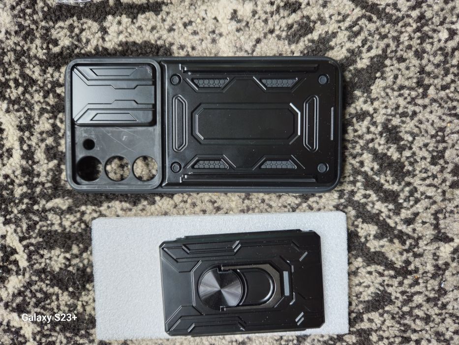 Etui samsung galaxy s23 plus czarne plecki miejsce na karte kredytową