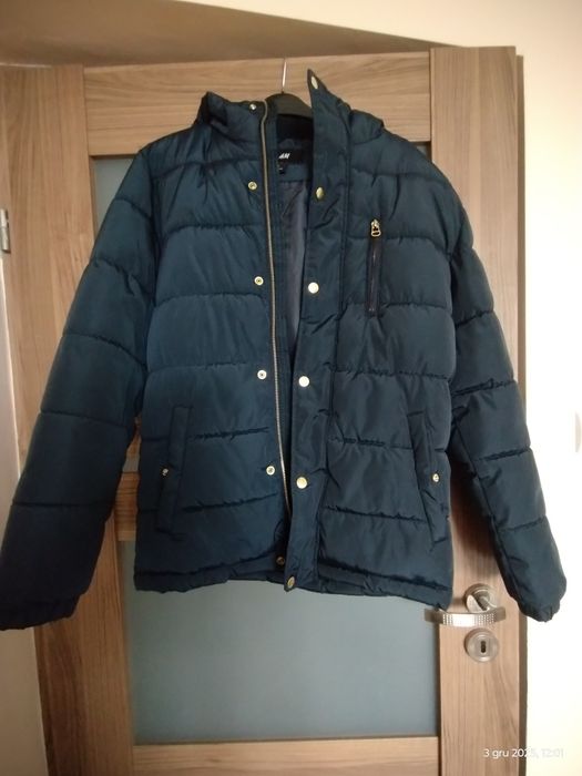 Ciepła granatowa kurtka H &M XS