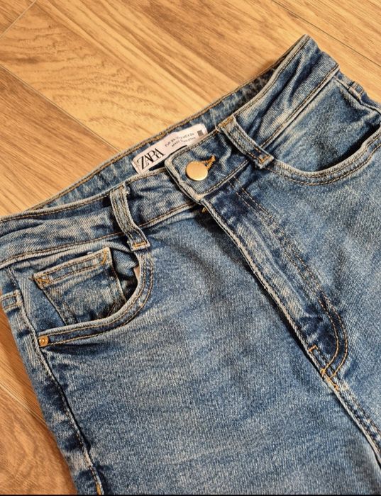 Spodnie dzwony flare jeansy rozmiar xs zara