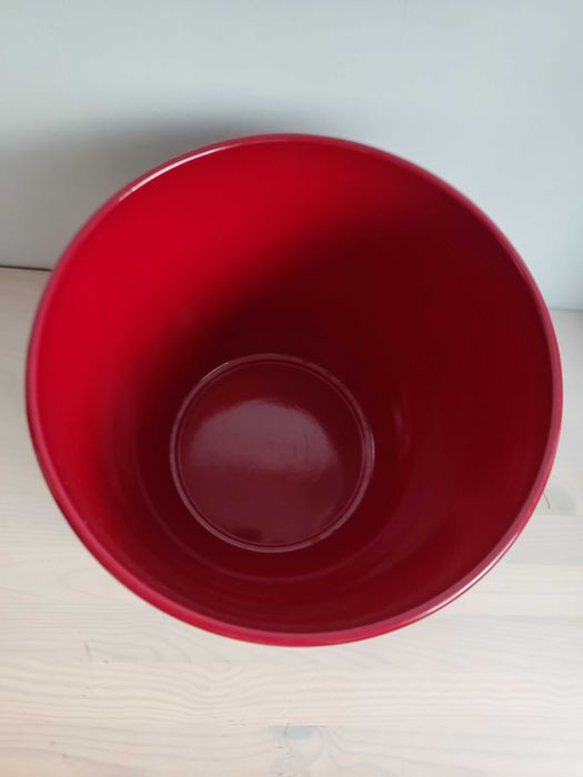Donica doniczka ceramiczna czerwona śr. 28 cm
