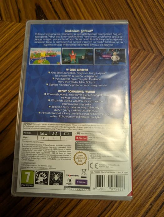 Gra Nintendo Switch SpongeBob Battle for Bikini Bottom Rehydratet
