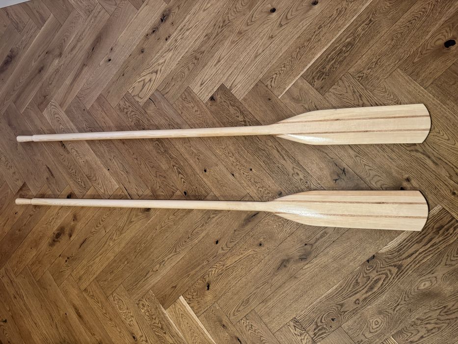 Drewniane wiosła 2 szt szalupowe do łodzi łódki  220cm 240cm