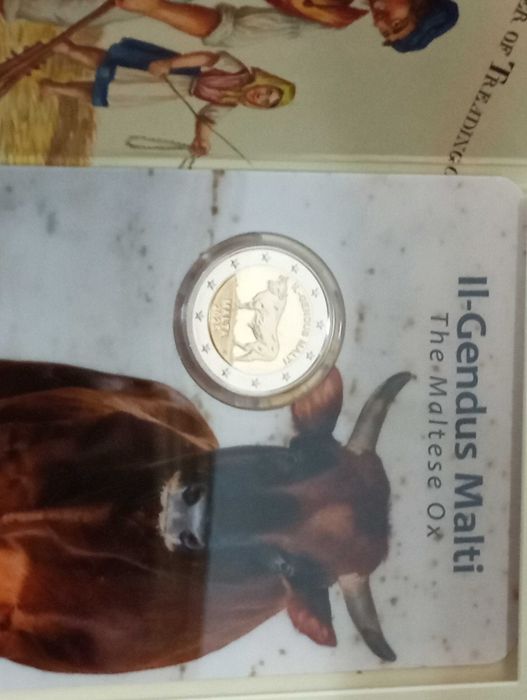 2x 2€ em coincard de Malta BU Boi Maltês 2025 + Cidade de Mdina