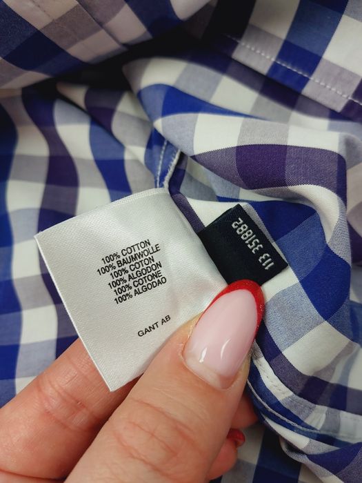 Męska koszula w kratę firmy GANT m