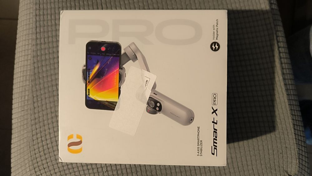 Gimbal Aochuan Smart X Pro de 3 eixos, novo na caixa