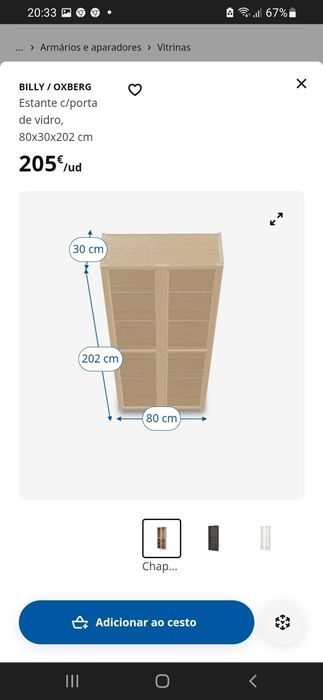 Vendo armário com velatura IKEA