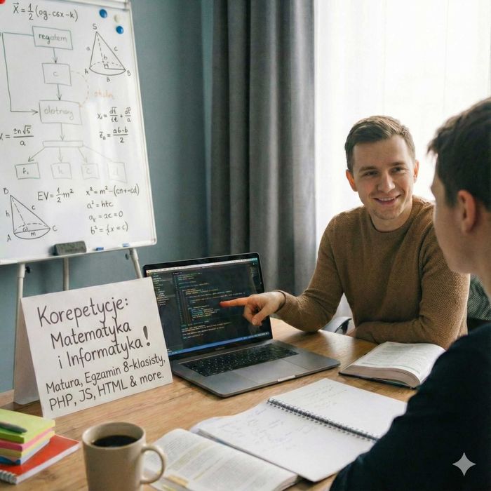 Matematyka (Matura, Egzamin 8-klasa) + Informatyka (INF.03): Online