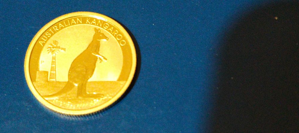 moeda ouro 1/4 oz Kangaroo de 2012