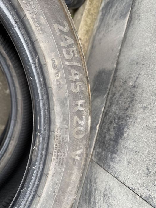 2 шини continental 245/45 R20 безкоштовно