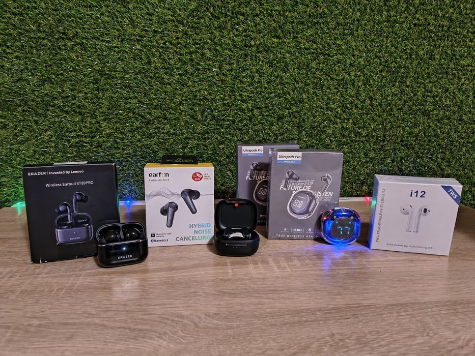 Блютуз наушники Erazer Xt89pro,Earfun Air Pro 3,Ultrapods Pro,I12